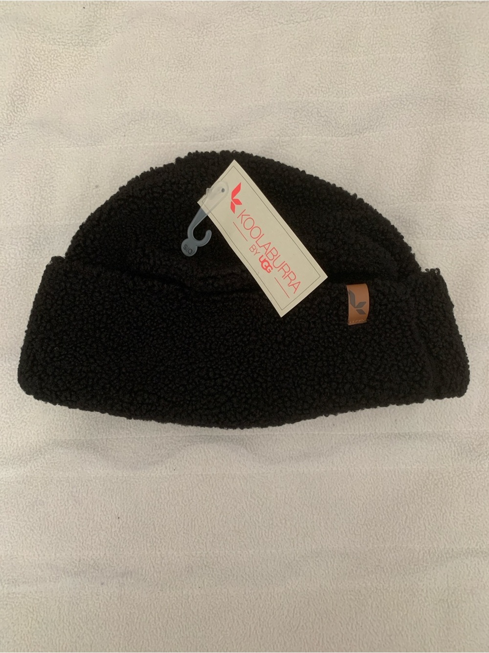 Koolaburra by UGG NWT Women’s Fluff Beanie Hat Black Faux Fur OS